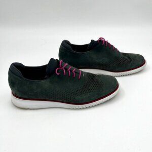 Cole Haan Dark Grey Men's 2.Zerogrand Laser Wingtip Oxford, Size 11.5